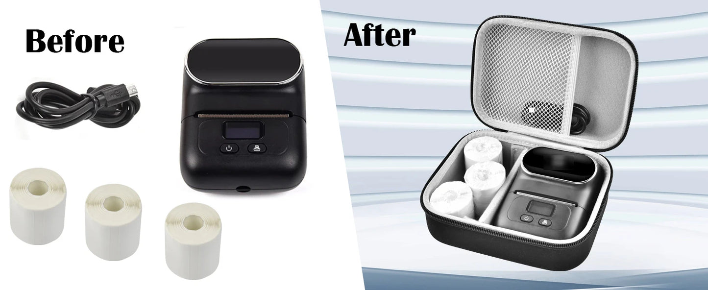 Case Compatible with Phomemo M110 Label Maker - Portable Mini Bluetooth Thermal Label Maker Carrying Storage Bag (Box Only)