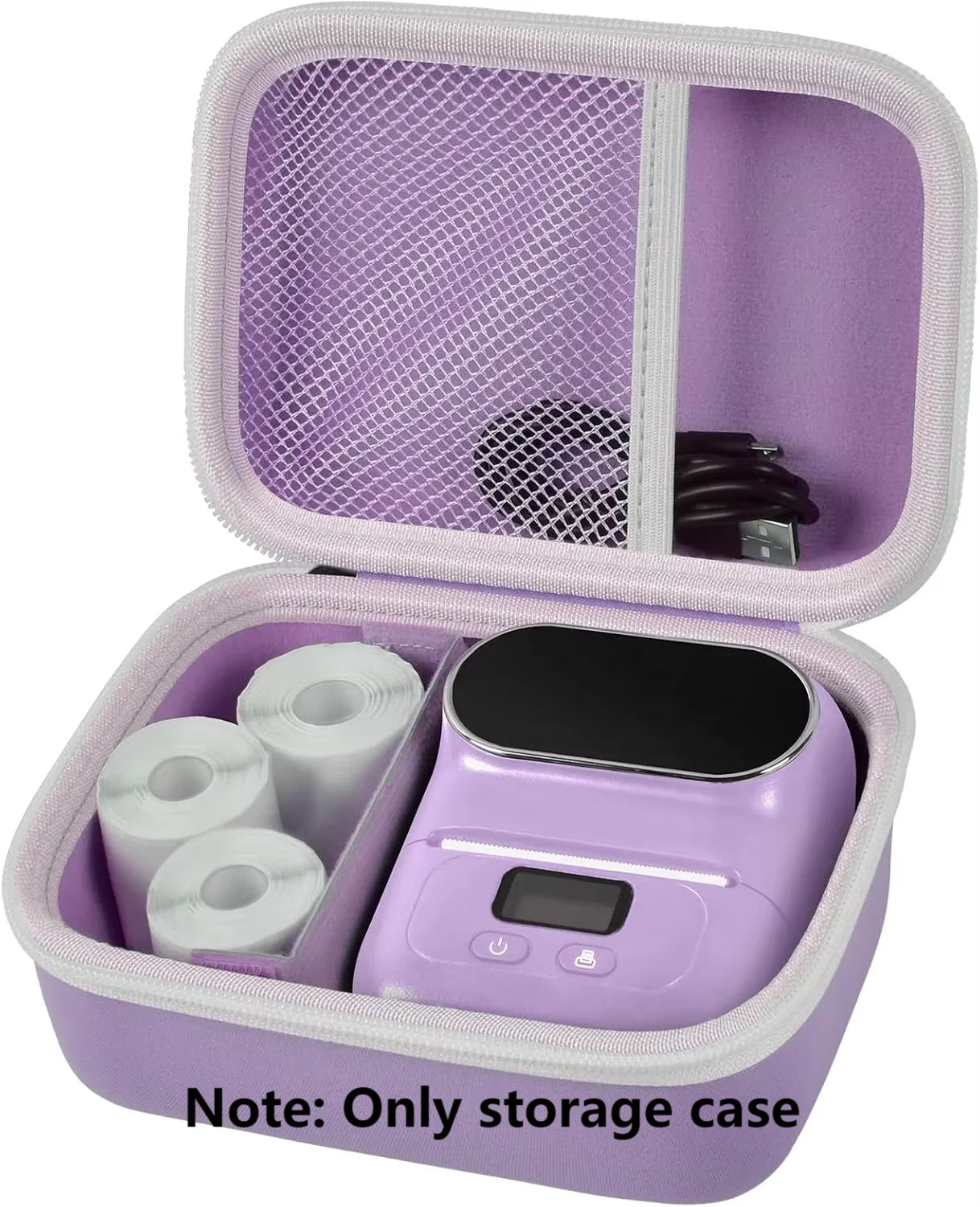 Case Compatible with Phomemo M110 Label Maker - Portable Mini Bluetooth Thermal Label Maker Carrying Storage Bag (Box Only)