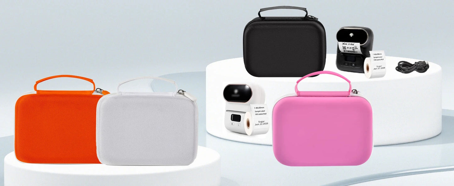 Case Compatible with Phomemo M110 Label Maker - Portable Mini Bluetooth Thermal Label Maker Carrying Storage Bag (Box Only)